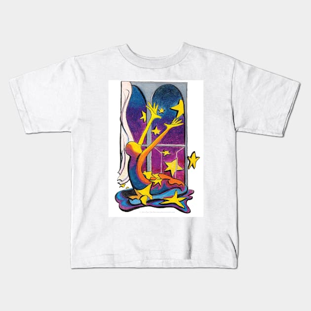 Star gazer by Julie Ann Stricklin Kids T-Shirt by Julie Ann Stricklin